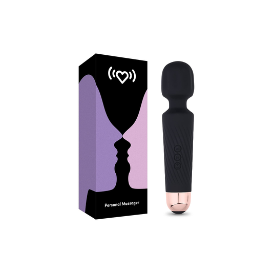 G-Spot Wand Vibrator (Black/Rose Gold)